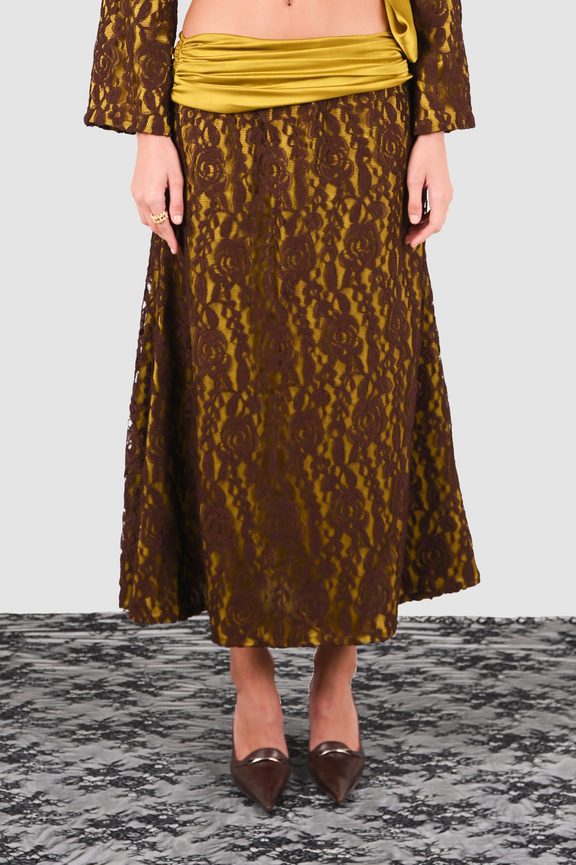 Lime Gergar Skirt