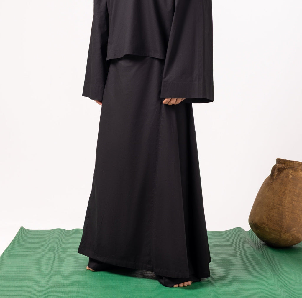 Black Galabeya Seyala Pants