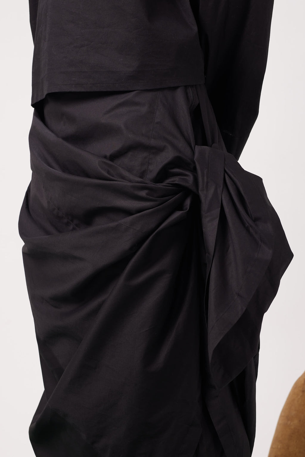 Black Galabeya Seyala Pants